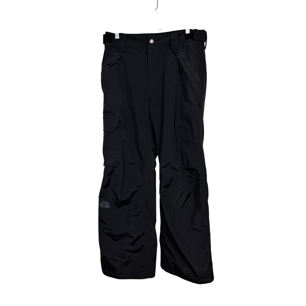 The North Face Snow Pants Mens Small Black HyVent Waterproof Cargo Ski A7FC